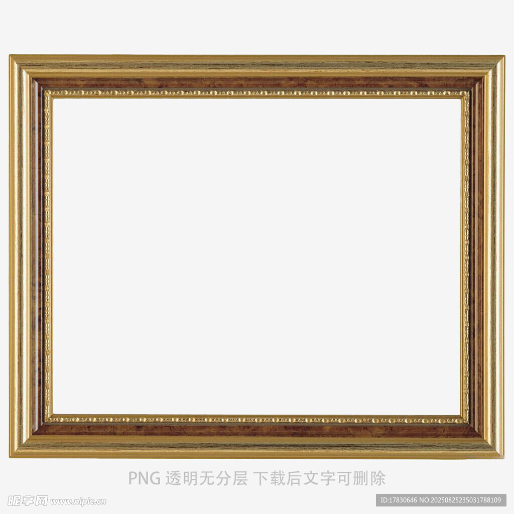 金色边框空白画框