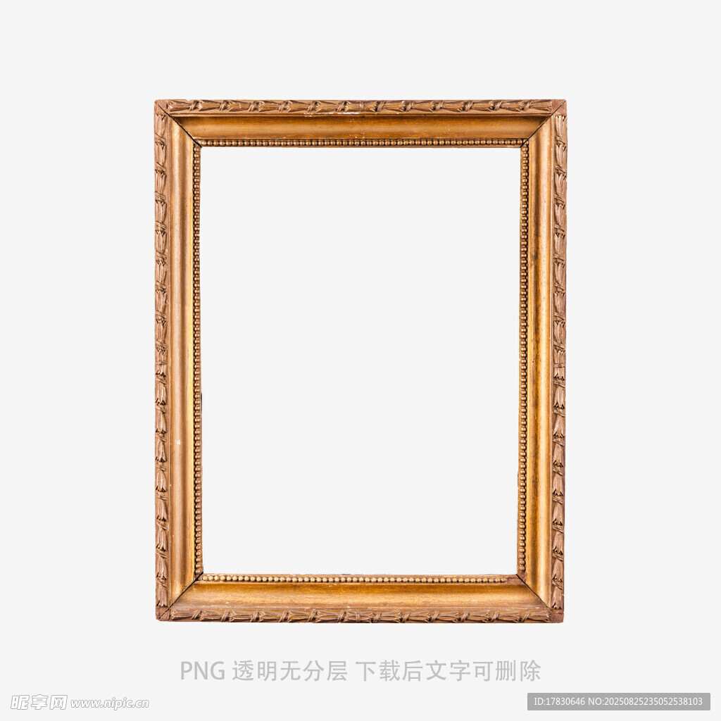 金色雕花相框