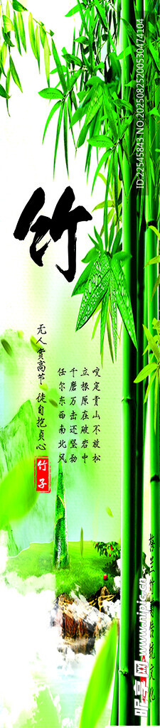 盛开的荷花与竹林竖屏背景动画