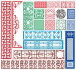 窗花 镂空花纹 屏风 隔断雕花