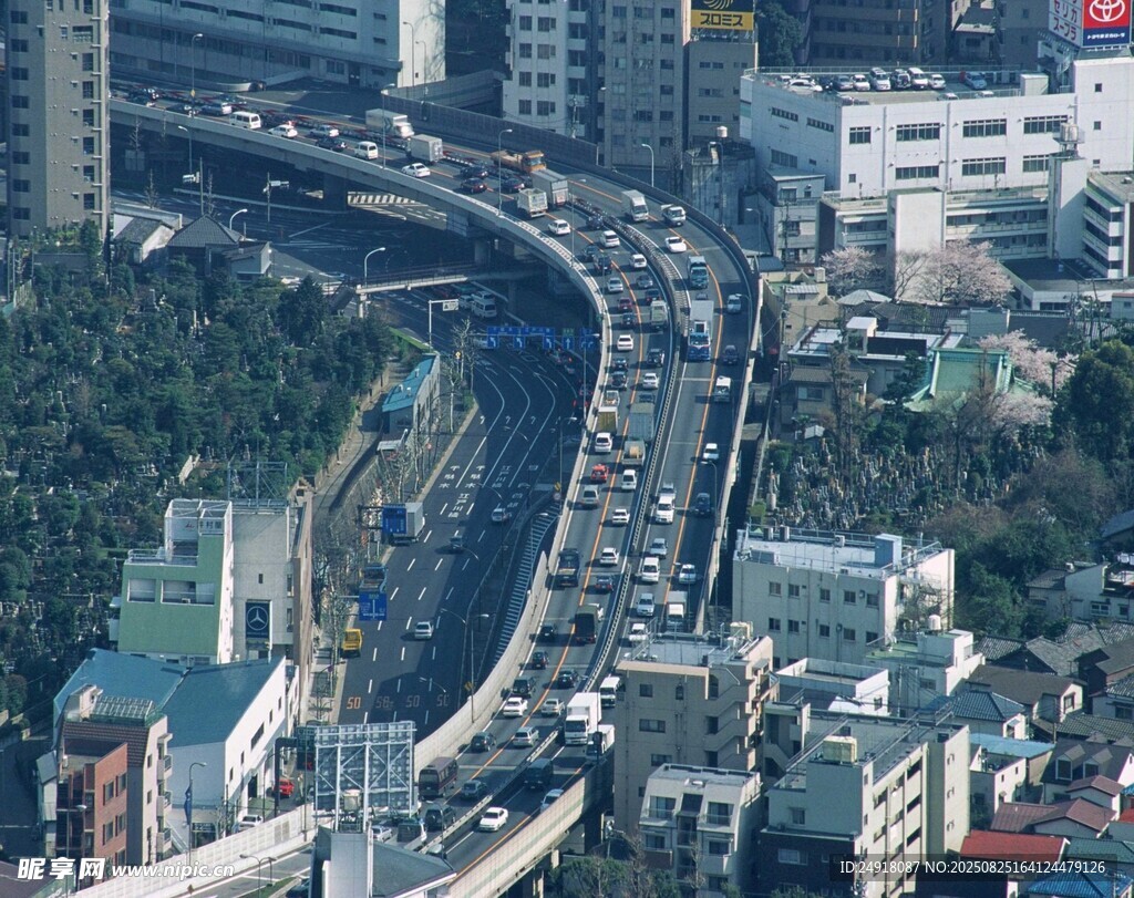 城市繁忙交通景象