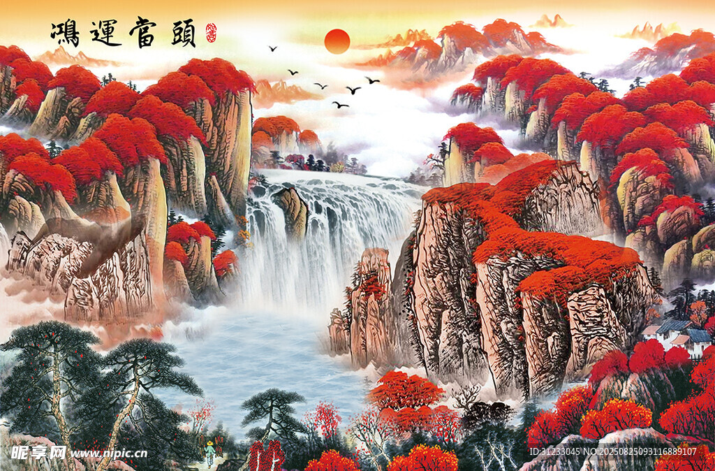 鸿运当头背景