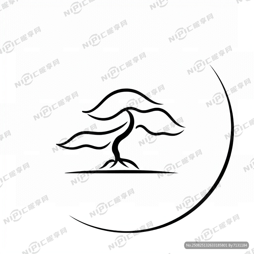 盆景简笔画