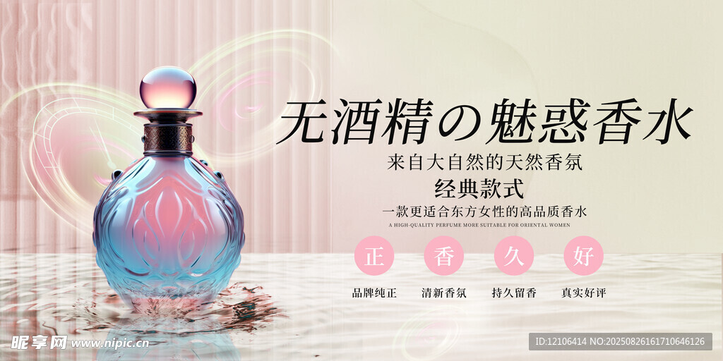 香水展板