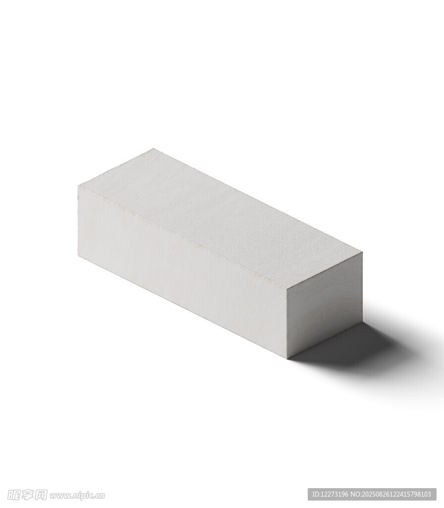 白色长方体3D模型