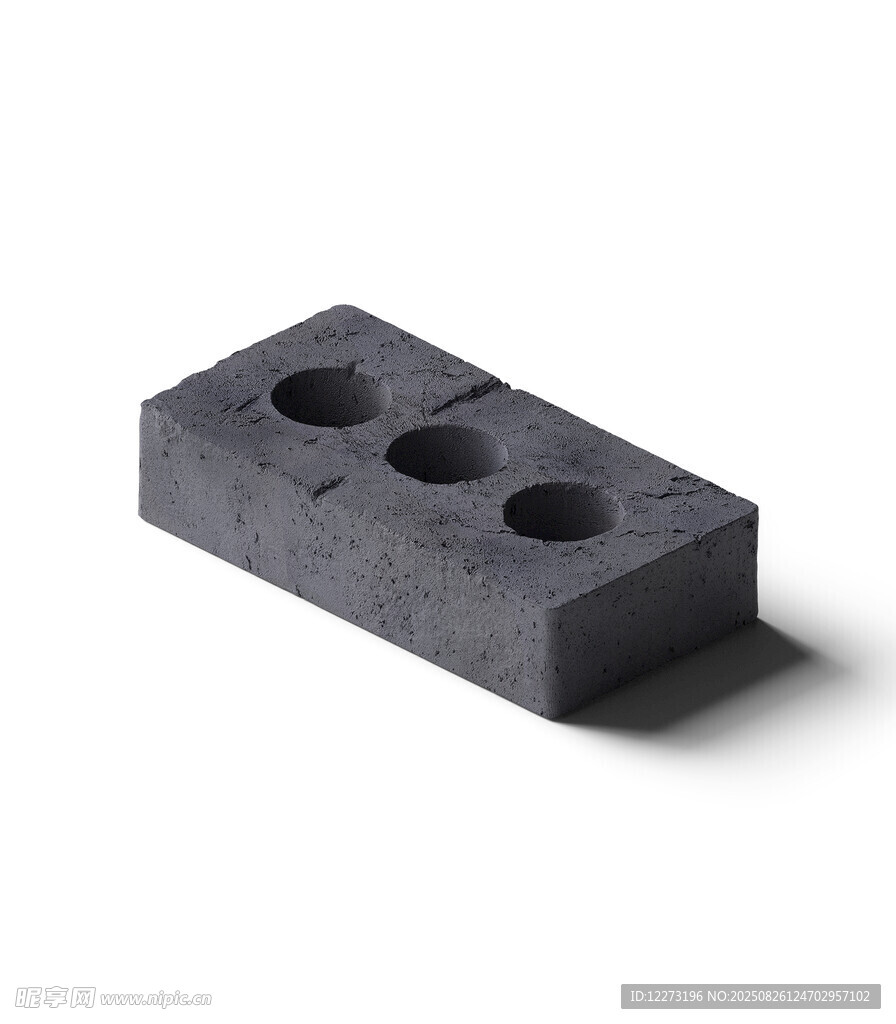 灰色多孔长方体块状物体
