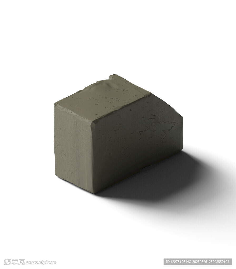 简约灰色立体几何方块模型