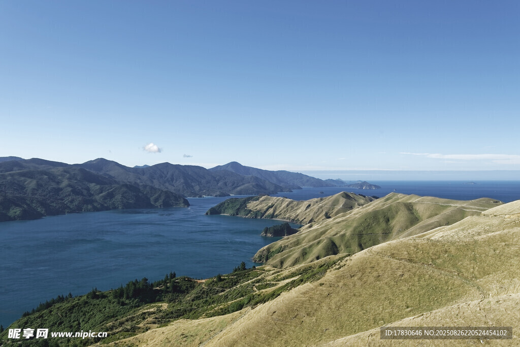 高山湖畔美景