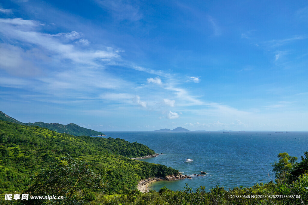 海边青山美景