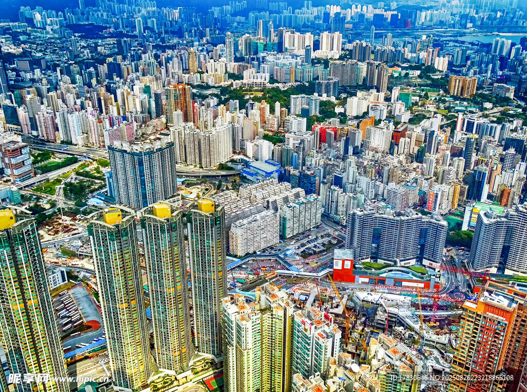 繁华都市高楼景观