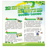 垃圾分类全民行动海报