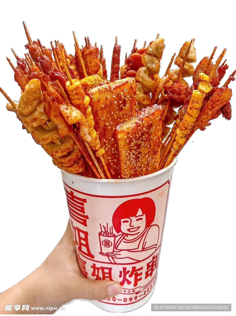 满满一杯美味辣条零食