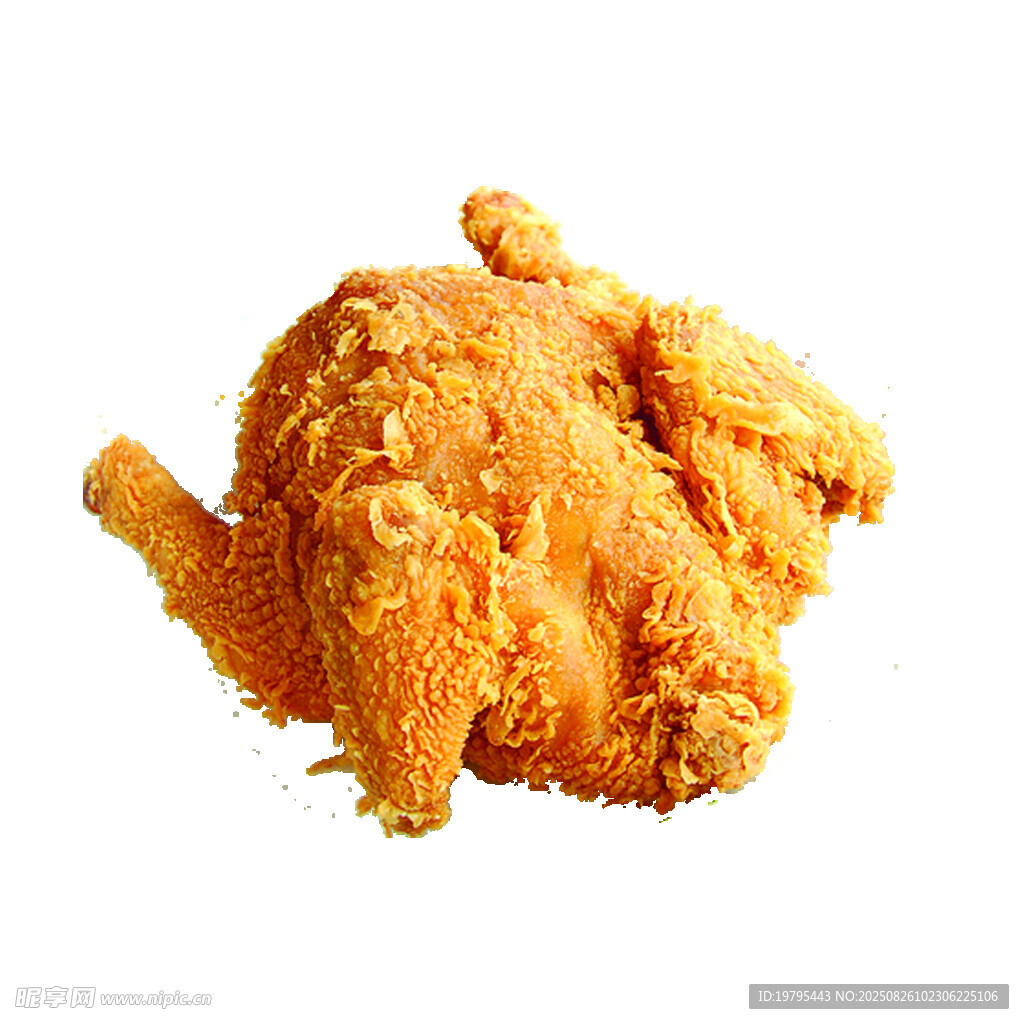 美味香脆的整只炸鸡
