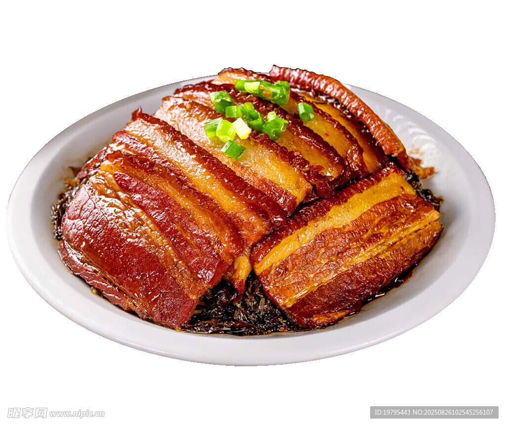 美味梅菜扣肉色泽诱人