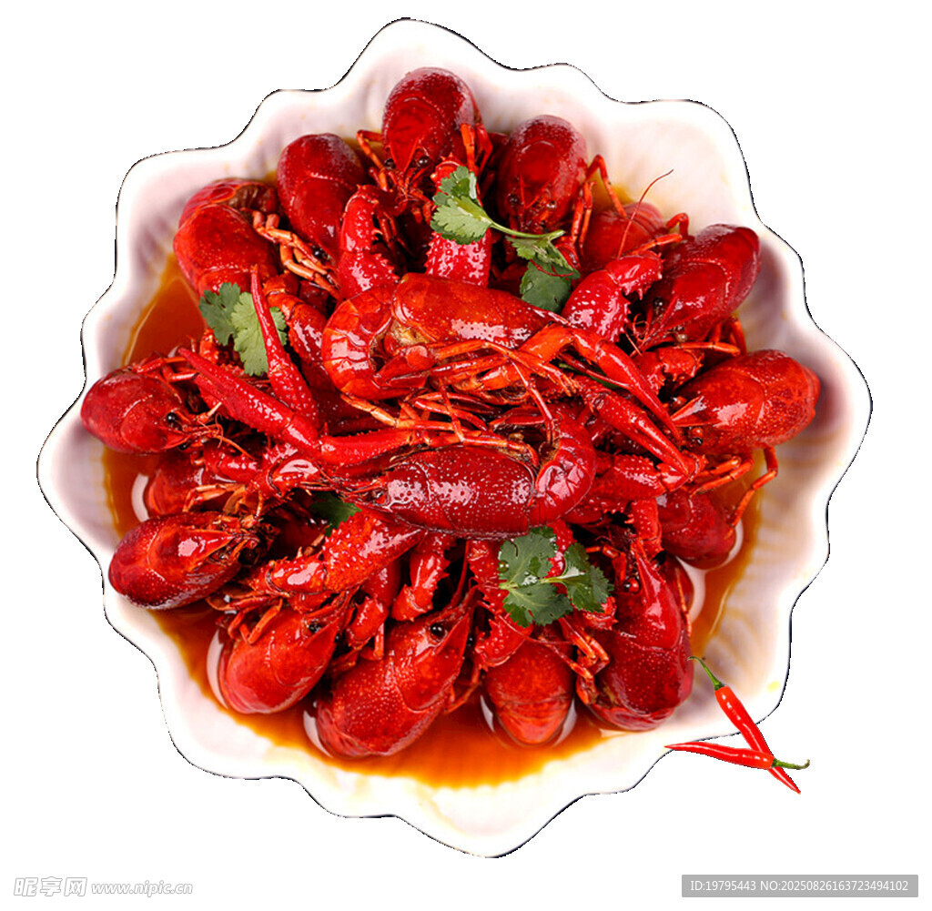 美味小龙虾色泽诱人