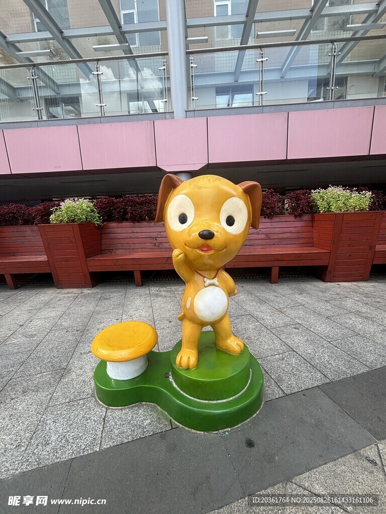可爱小狗雕塑摆件
