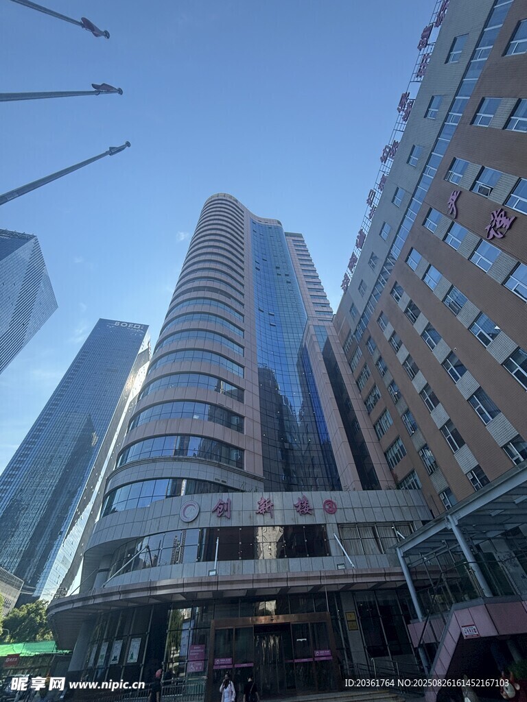 都市摩天大楼建筑群