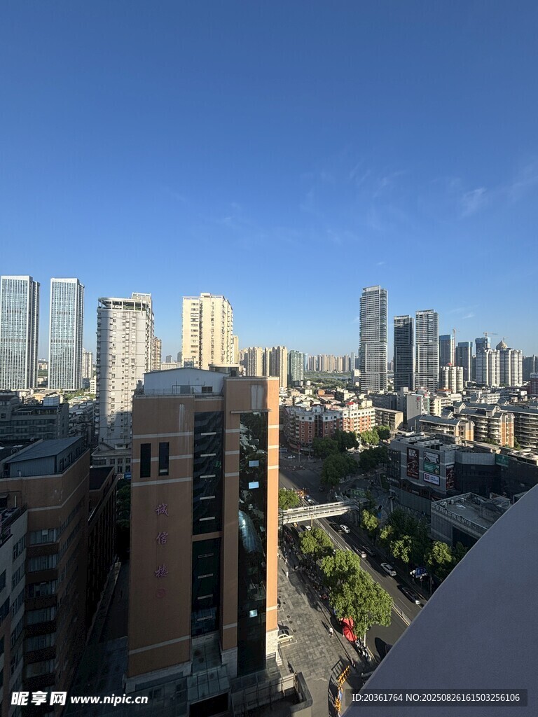 城市高楼景观俯瞰