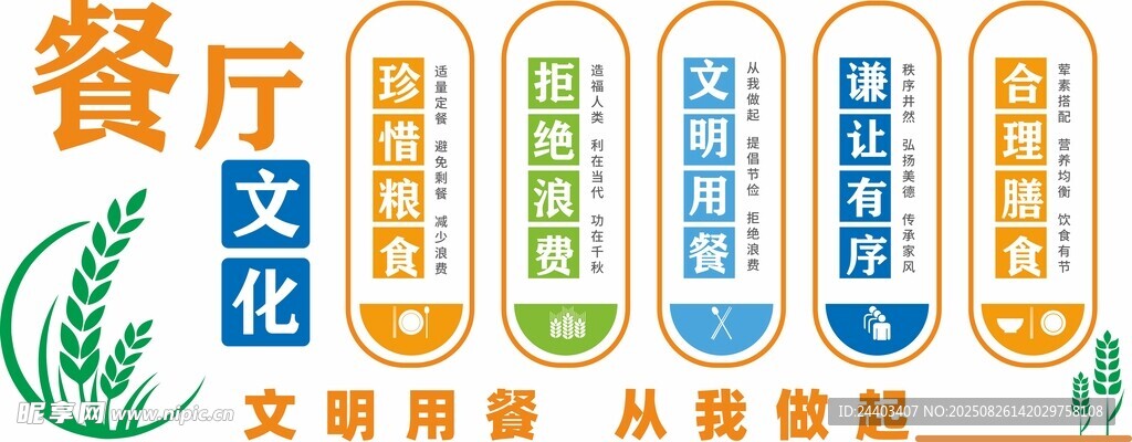 餐厅文化宣传标语展示