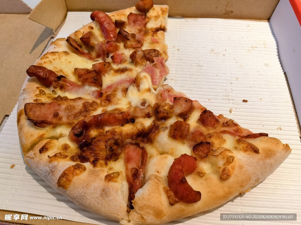美味切片披萨诱人呈现
