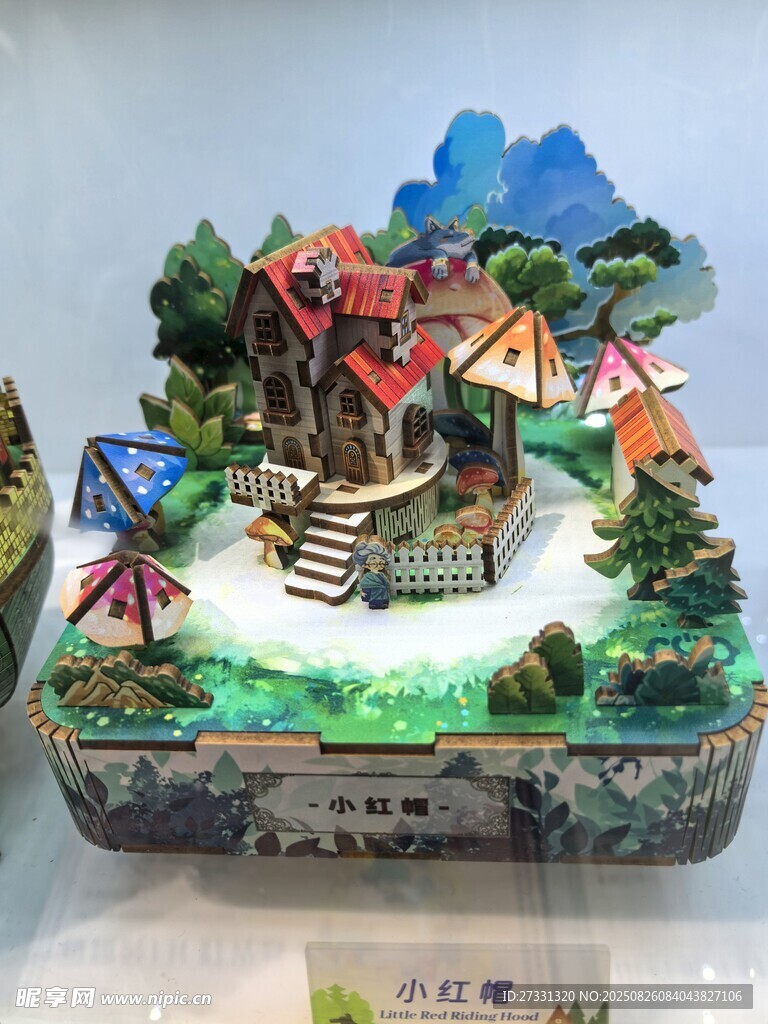 精致立体景观音乐盒