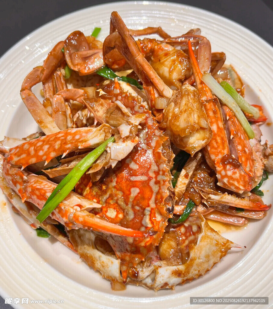 姜葱炒膏蟹