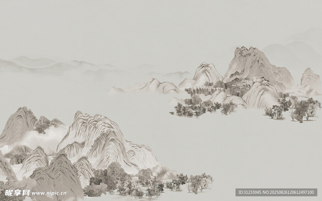 新中式山水画