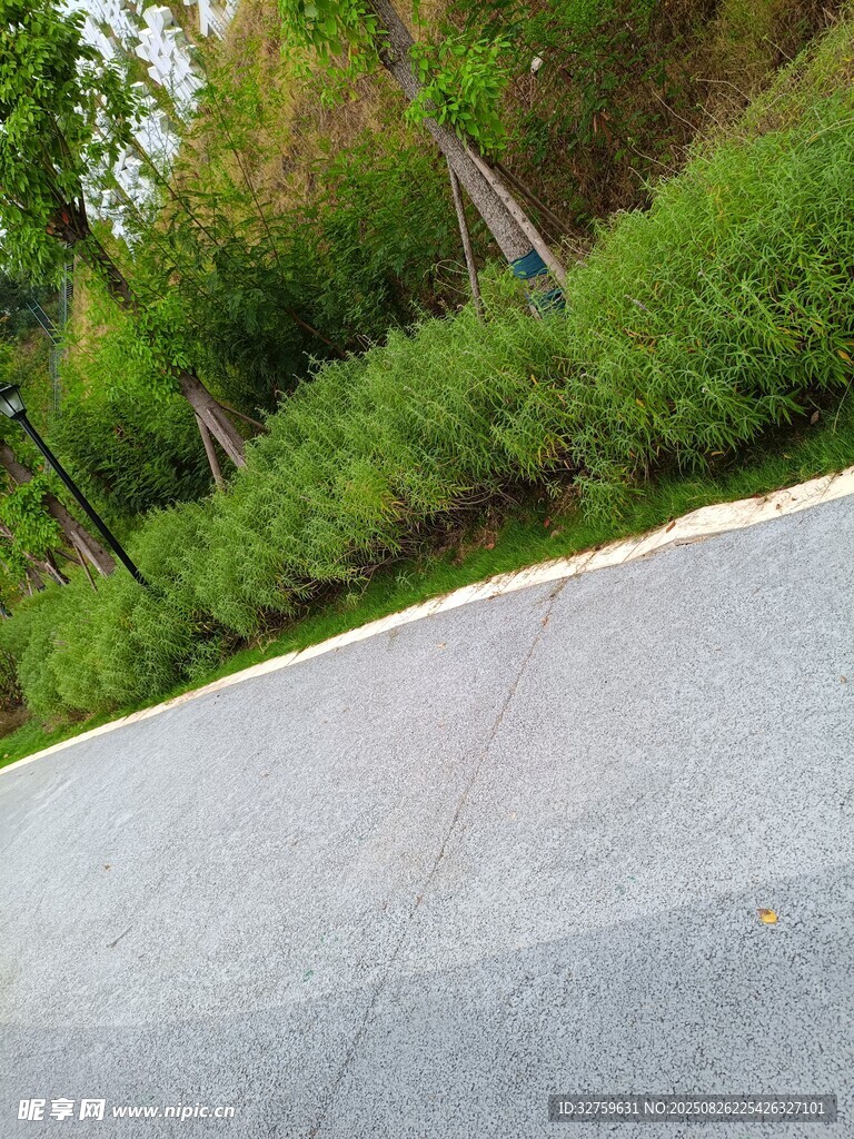 户外平坦柏油路面风景