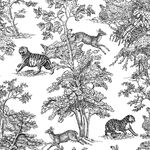 丛林动物黑白图案纹理
