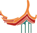 中式传统屋顶建筑图标