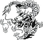 传统中式龙图腾图案