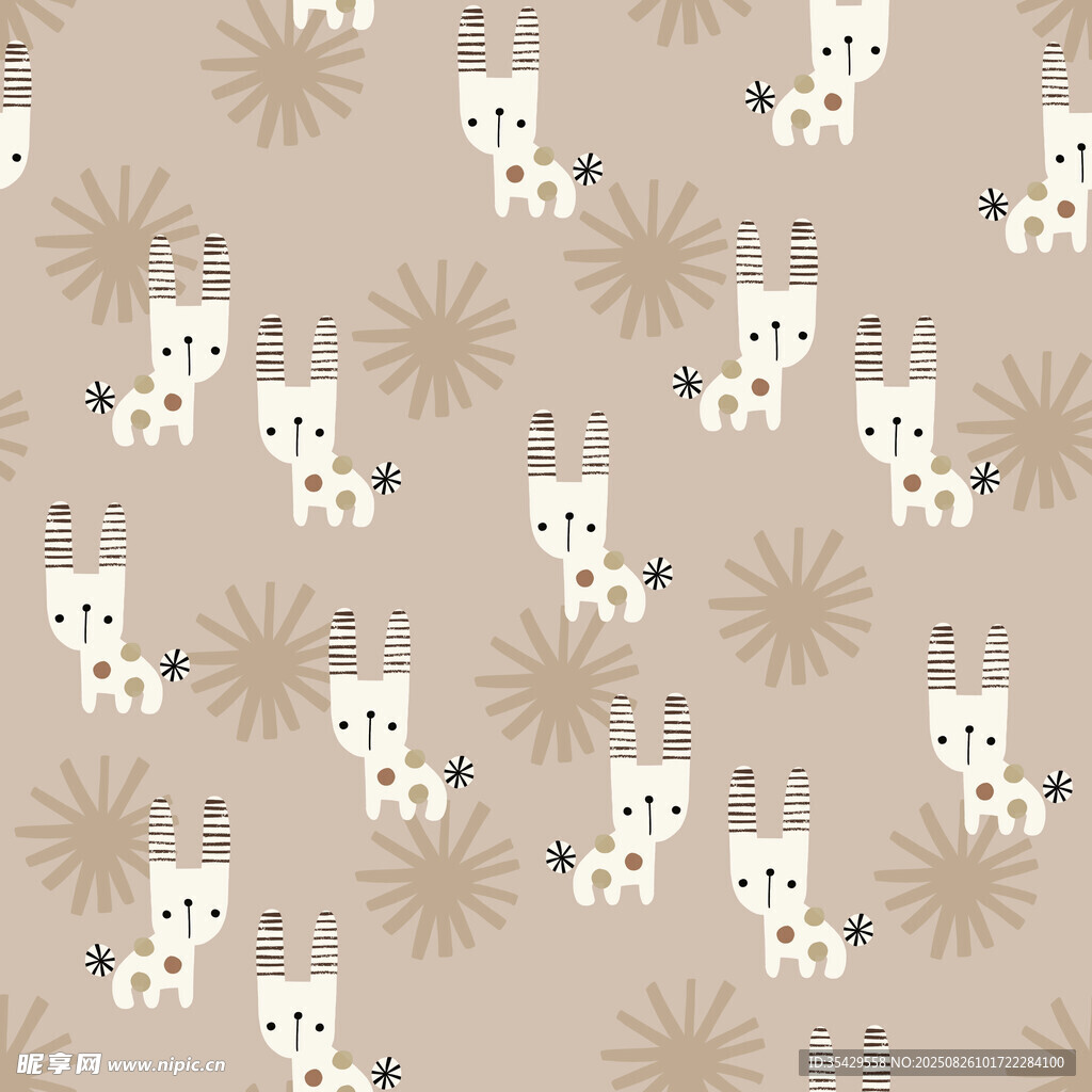 可爱猫咪图案背景纹理