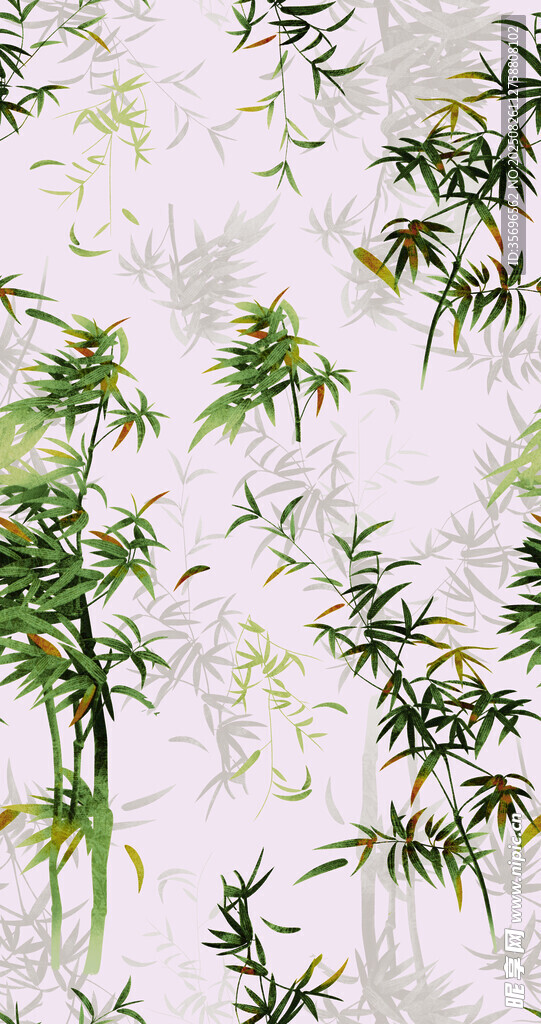水墨风翠竹背景图