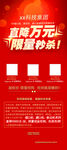 万元直降限时特惠海报