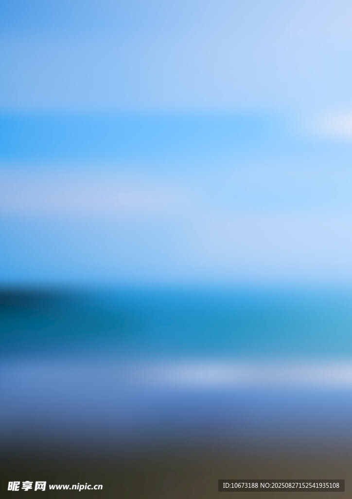 海边风景蓝色海洋与天空