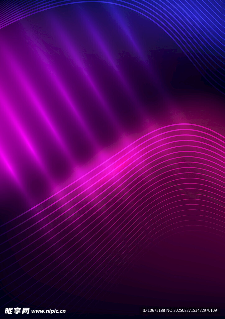炫彩动感渐变光线背景