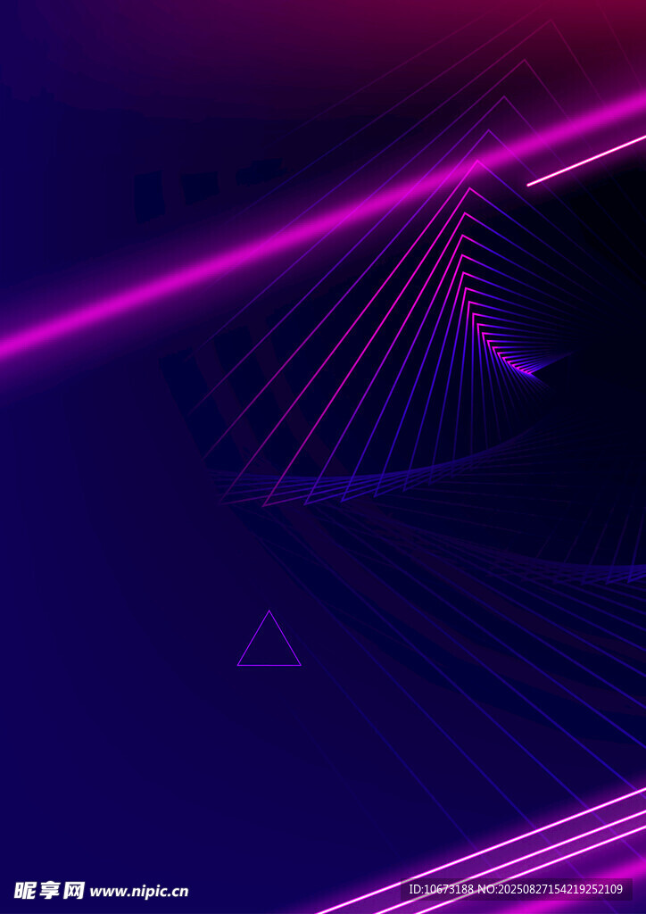 紫色线条科技感抽象背景