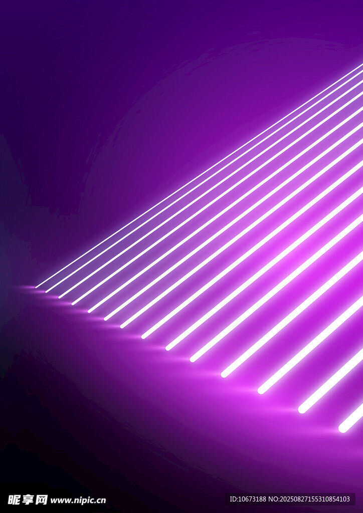 紫色光线条纹科技感画面