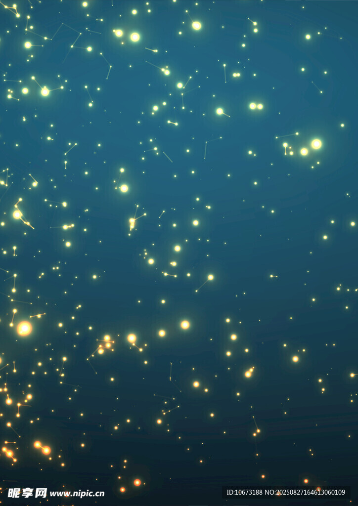 梦幻蓝色星光背景图