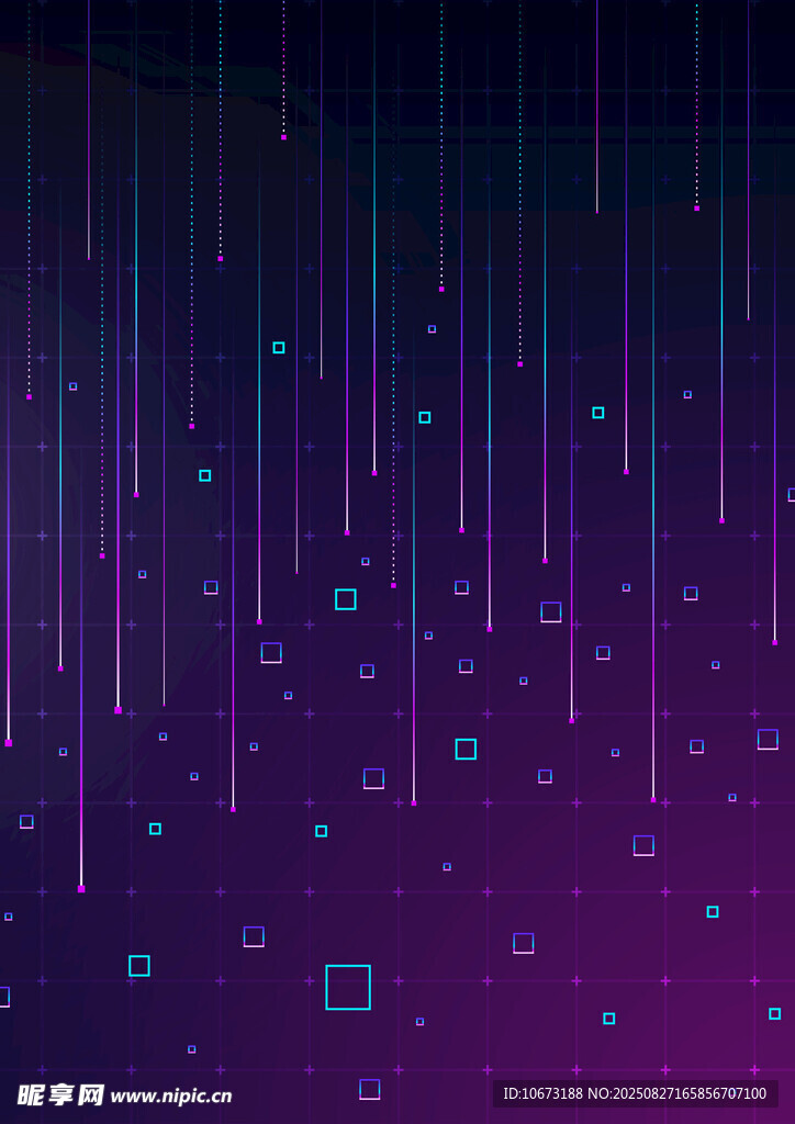 紫色渐变科技感线条背景