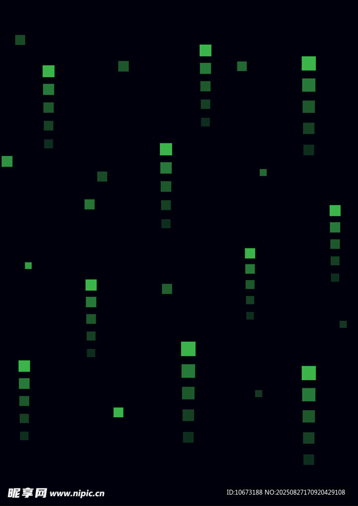 绿色数字矩阵背景图案