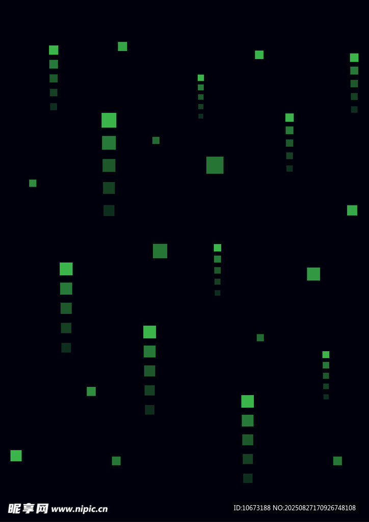 绿色数字矩阵背景图案