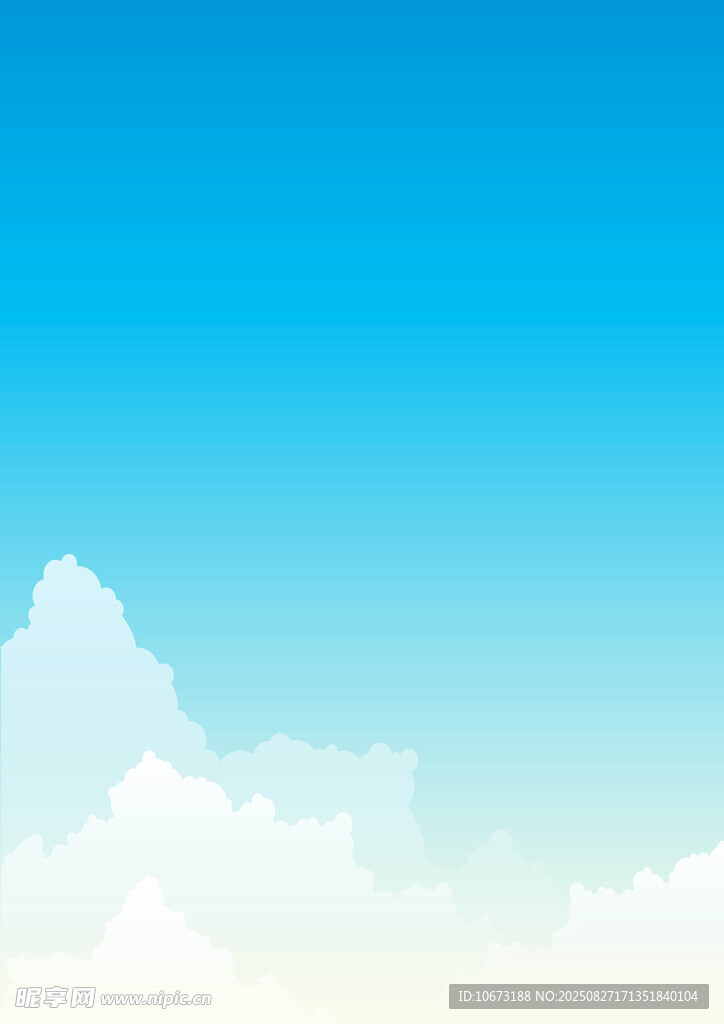蓝天白云背景图