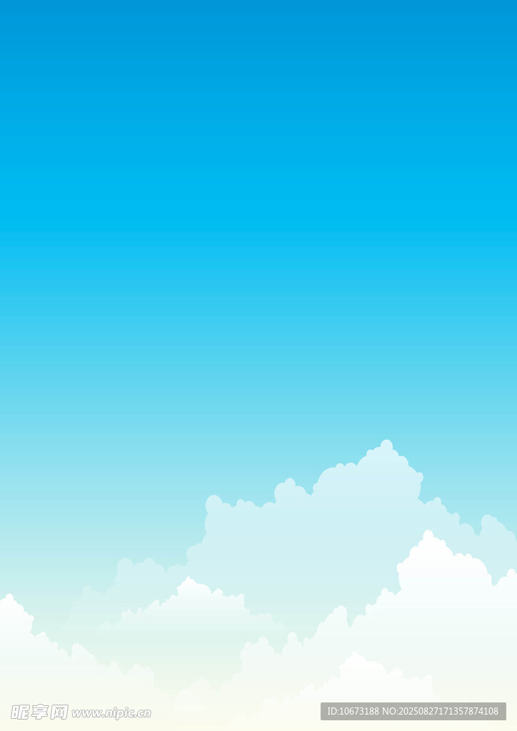 蓝天白云背景图