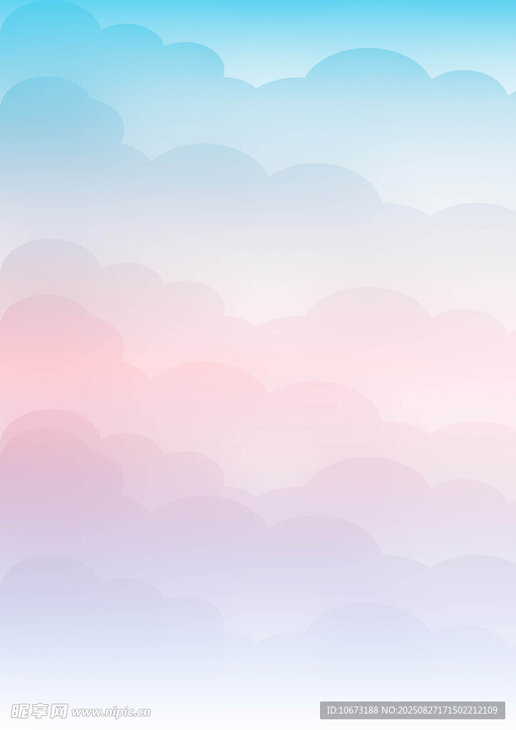 梦幻渐变云彩背景图