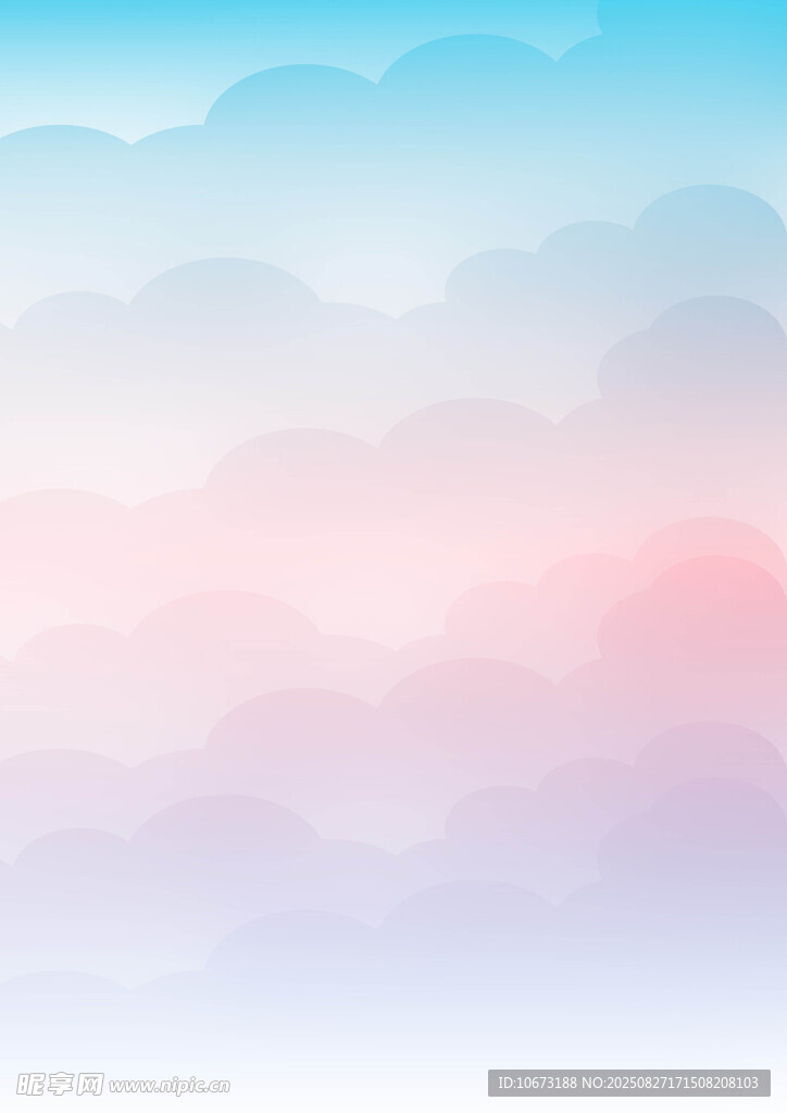梦幻渐变云海背景图