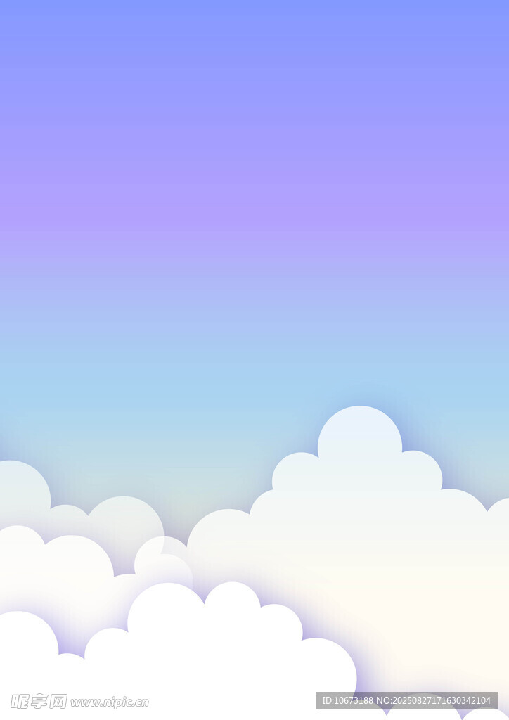 梦幻云端天空背景图