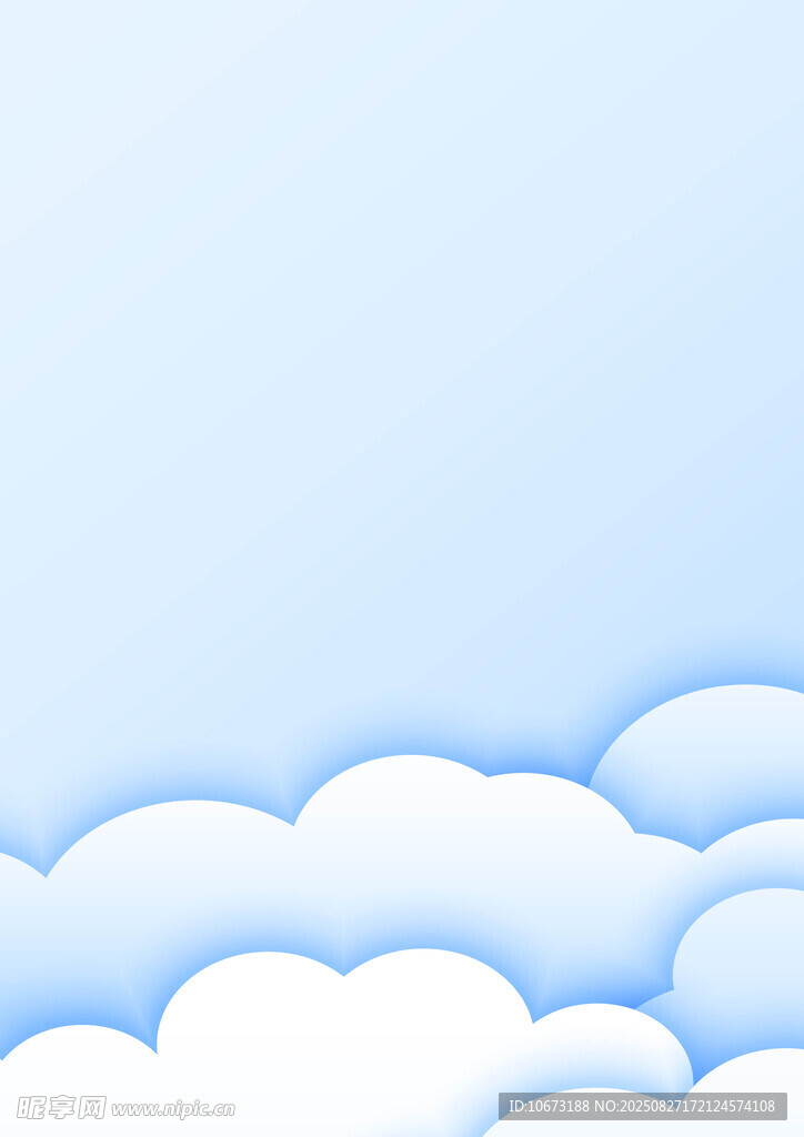 蓝天白云背景图