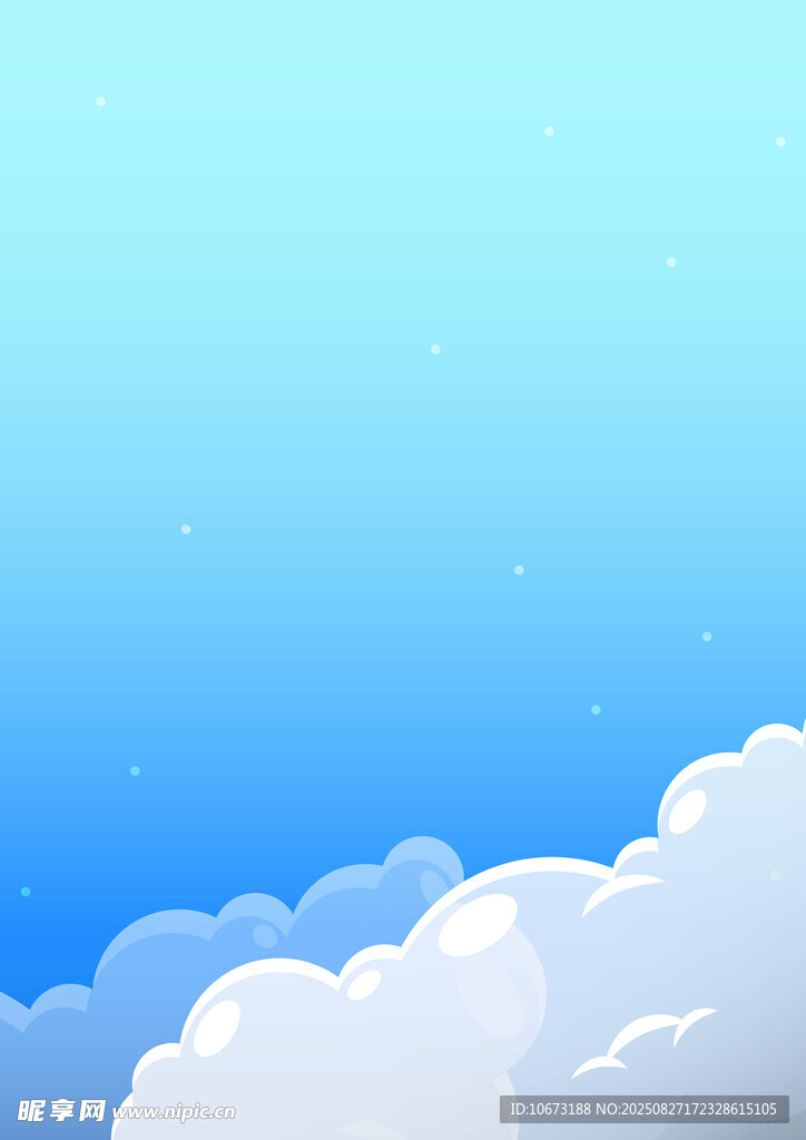 蓝天白云梦幻天空背景图
