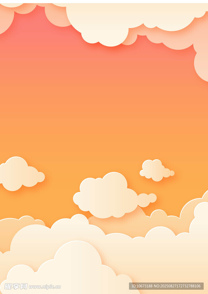 梦幻天空云朵背景图
